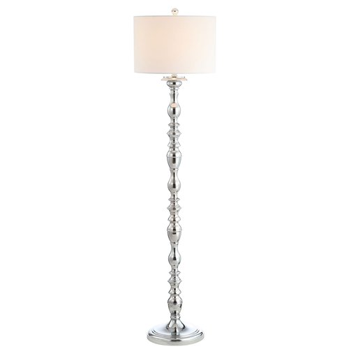 Safavieh Lighting Wilhelmina Chrome 62-inch Floor Lamp (LED Bulb Included)