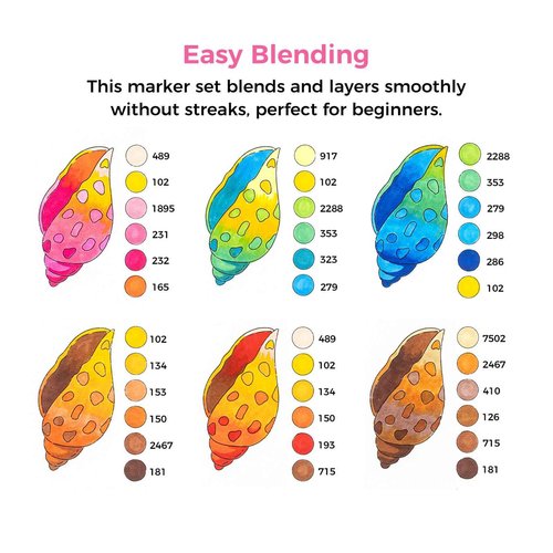 Ohuhu Acrylic Paint Markers 48 PCS & Alcohol Markers