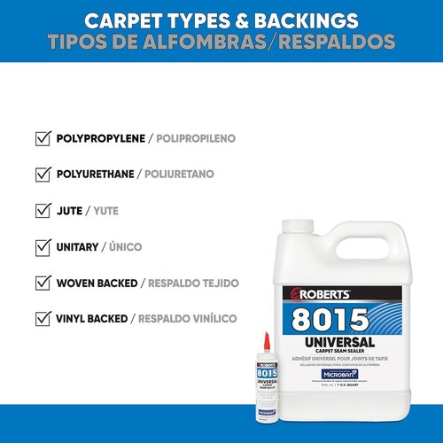 ROBERTS UNIVERSAL Carpet Seam Sealer - Strong Adhesive for Durable Repairs | 8 Oz. (236 mL)