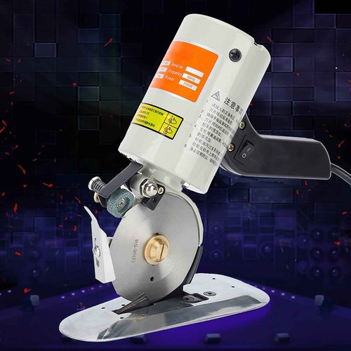 Electric Cloth Cutter, Handheld Fabric Slitting Machine with 3.54-inch for Clothing, Leather Goods, Textiles, Rubber Products, Paper Industry