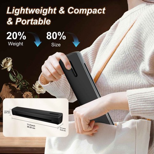 Tattoo Stencil Portable Thermal Printer: Wireless Bluetooth Transfer Machine Supports 8.5 x 11 Letter A4 A5 Sizes - Perfect for Tattooist Business Trip Travel Home Office - Laptop Smartphone and PC
