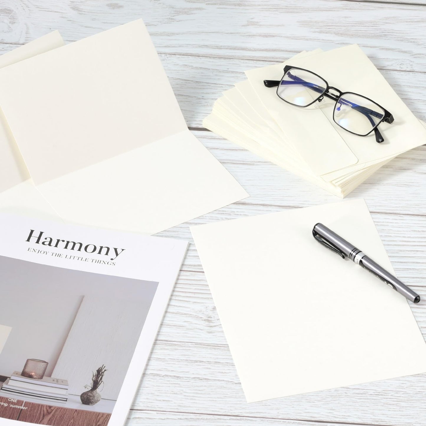 50 Pack 4x6 Envelopes, Cream White A4 Envelopes Self Seal for Invitations, Weddings, Greeting Cards, Mailing, Graduation, Party - Printable 4.25 x 6.25 Inches (A4 (4.72 x 6.5 in))