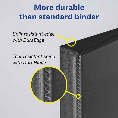 Avery Heavy-Duty View 3 Ring Binder, 4 Inch One Touch EZD Rings, 4.5 Inch Spine, 1 Chartreuse Binder (79812) (Pack of 2)