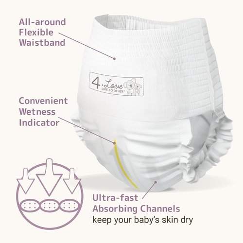 Bambo Nature Eco-Friendly Training Pants - Size 4 (15-31 Lbs) | 22 Count Pack