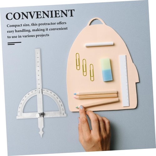 Holibanna Angle Protractor with Swing Arm Hollow Design Accurate Measuring Tool for Woodworking Carpentry and Projects