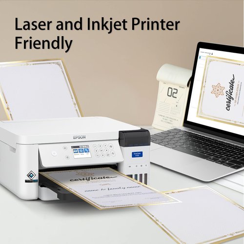 75 Pcs Certificate Paper Kit, 25 Gold foil Border Award Certificate Holders & 25 pcs 8.5x11 Inches Certificate Paper & 25 Certificate Seals Stickers for Graduation Diploma, Award Accomplishment.