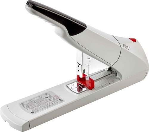 Novus B56 Heavy Duty Stapler, 200 Sheet Capacity, Anti-Jam, 3" Stapling Depth w/ Adjustable Guide, Staple Bypass, German Engineered (023-0059)