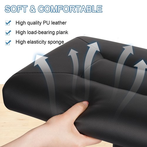 Lilithye Footrest Stool Under Desk Adjustable Height Footrest Ottoman Ergonomic Foot Stool with Wheels 360° Rolling for Home Office (Black-1)