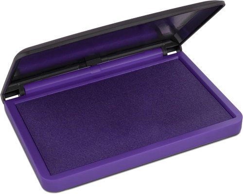 MaxMark Large Purple Stamp Pad - Premium Quality Felt Pad | 2-3/4" x 4-1/4" Size