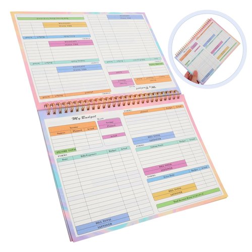 Angoily Accounting Record Book Financial Ledger for Household Budgeting Expense Tracking Simplified Cash Management Journal for Personal Business Use