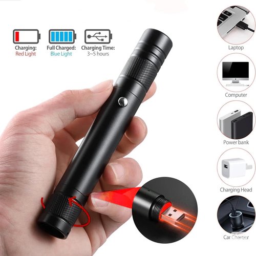 SKHDNNV Remote Red Laser Pointer, High Power Laser Pointer, USB Charging, Suitable for Hiking and Astronomy Teaching