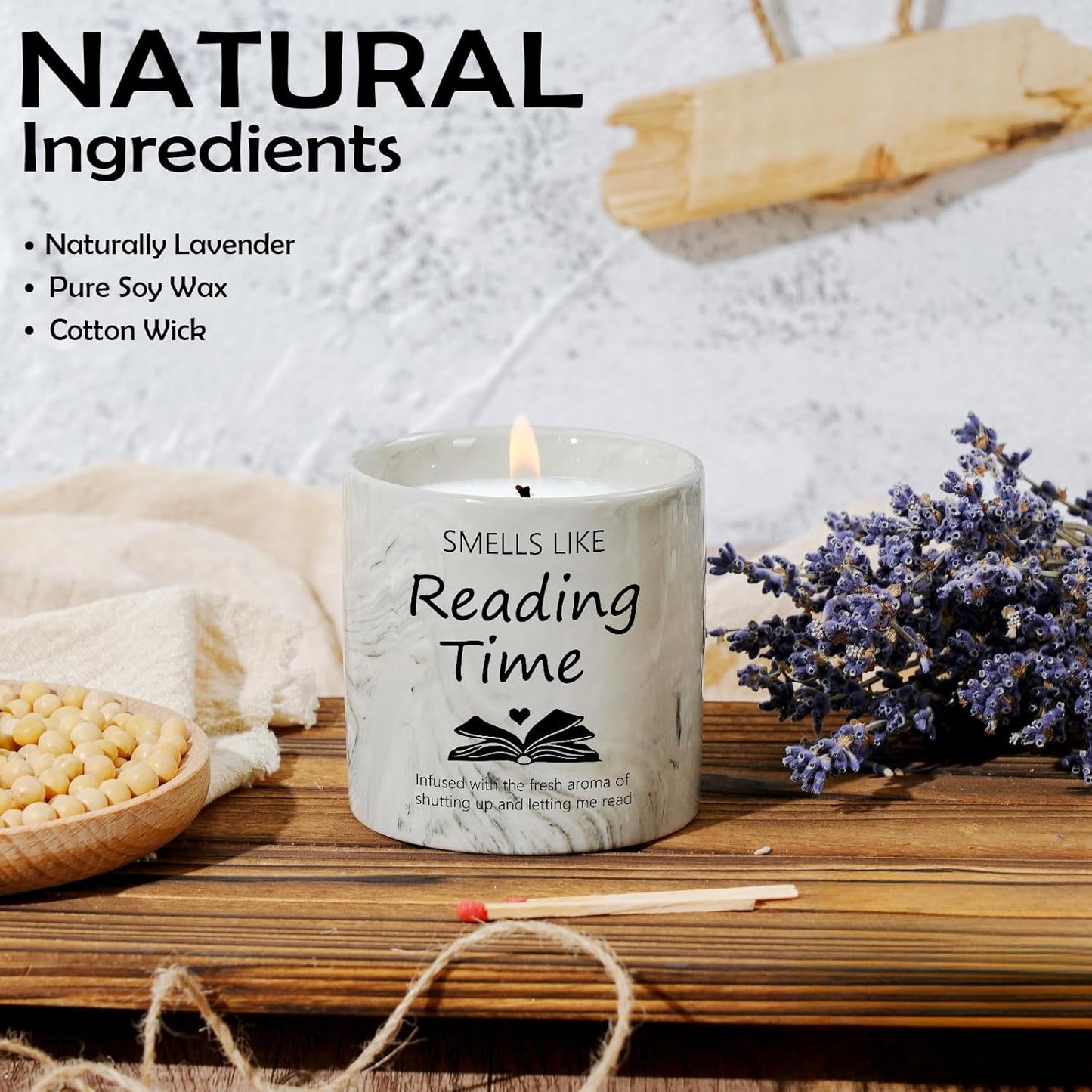 Skiennix Book Lovers Candle - Perfect Gift for Women, Librarians & Readers | 6 Oz Bookworm Scent
