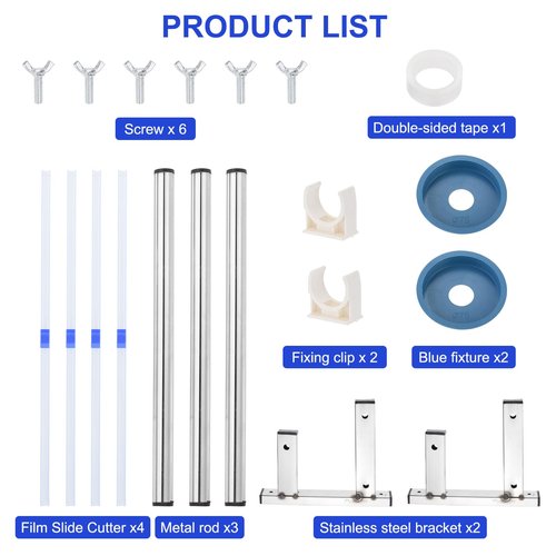 PATIKIL 15inch Stretch Wrap Dispenser, Table Stretch Film Dispenser Desktop Wrapping Packing Machine Pallet Wrapper Stainless Steel with 4pcs Film Slide Cutter for 35cm/13.8in Width Wrap