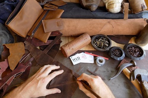 Hide & Drink, Durable Leather Pocket Protector, Pencil Pouch, Pen Holder, Office & Work Essentials, Handmade Includes 101 Year Warranty :: Dark Jade