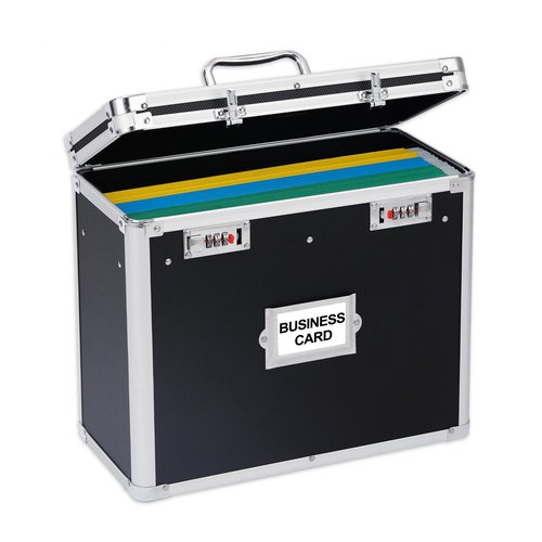 VZCPYTPM Aluminum Storage File Box with Lock,Portable Locking Storage Totes with Dual Combination Locks for Filing Office Documents