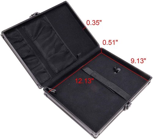 Vaultz Locking Storage Clipboard, 2.15 x 12.75 x 9.75 Inches, Tactical Black (VZ03492)