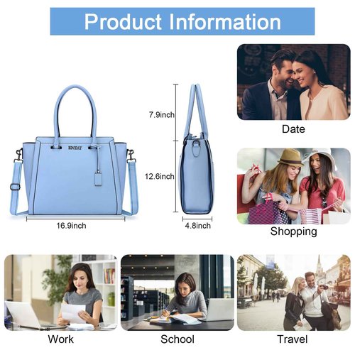 Laptop Tote Bag for Women, 15.6 inch Professional Computer bags for Laptops with Padded Compartment, PU Leather Briefcase Waterproof Business Teacher Office Travel Bag, Christmas Birthday Gift