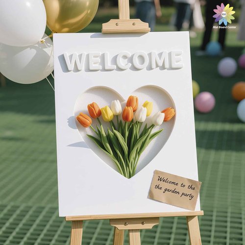 Mat Board Center, Pack of 10 Acid-Free Foam Boards, 24x36 inch White Foam Boards, 3/16" Thick