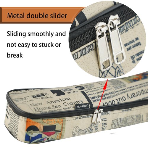 moosiker 40/41 Inch Acoustic Guitar Gig Bag 6mm Padding soft Guitar Case (40/41 inch Newspaper guitar bag)