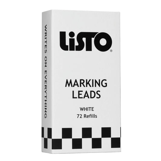 Listo 162B Marking Pencils Refill - Box of 72, Grease Pencils/China Marking Pencils/Wax Pencils - Made in USA (White)