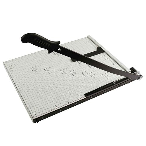 Paper Cutter B3 Stack Paper Trimmer Guillotine Heavy Duty Metal Base, 21" Cutting Length with Guard Rail Safety Blade Lock, 10-Sheet Capacity, Guillotine Paper Slicer Cutter for Office School