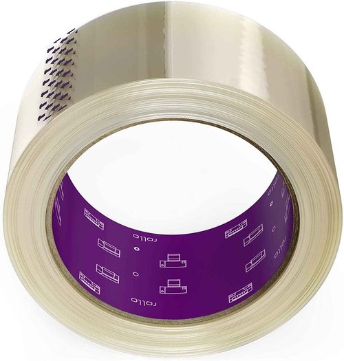 Rollo Shipping Scale and No Noise Tape Bundle - Scale for Shipping Packages with No Noise Silent Packing Tape
