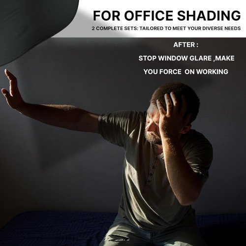 Comastbo Office Desk Glare Shade - Privacy Protector for Monitors | Blocks Window Light