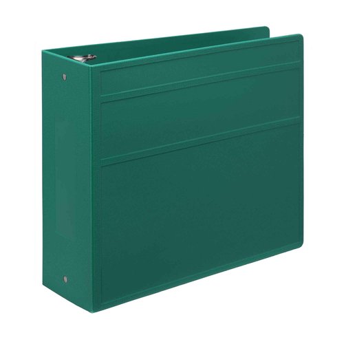Carstens 4-Inch Heavy Duty 3-Ring Binder - Side Opening, Teal, Durable Plastic, Precision No-Gap Rings, Waterproof Cover, No Pockets, Holds 600 US Letter Sheets, BPA-Free, Made in USA (1847-3R)