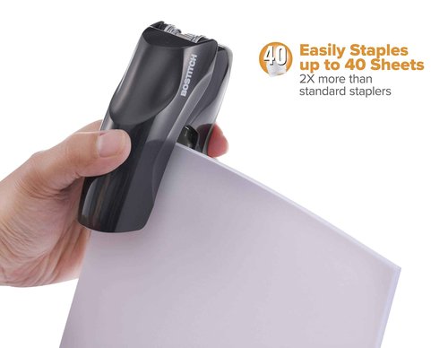 Bostitch Office EZ Squeeze Heavy Duty 3 Hole Punch and Heavy Duty Stapler Bundle