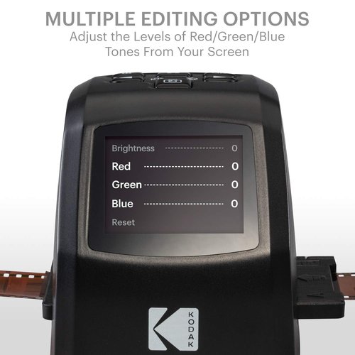 KODAK Mini Digital Film & Slide Scanner – Converts 35mm, 126, 110, Super 8 & 8mm Film to 22MP JPEG Images – Includes 2.4" LCD Screen & Easy-Load Adapters