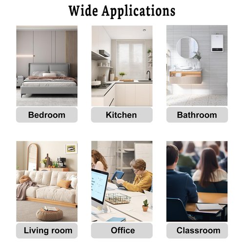 DAJAVE 12 Pack Remote Control Holder Wall Mount, White TV Remote Holder, Self Adhesive Pen Holder, Wall Remote Holder for Home Office School Supply Storage