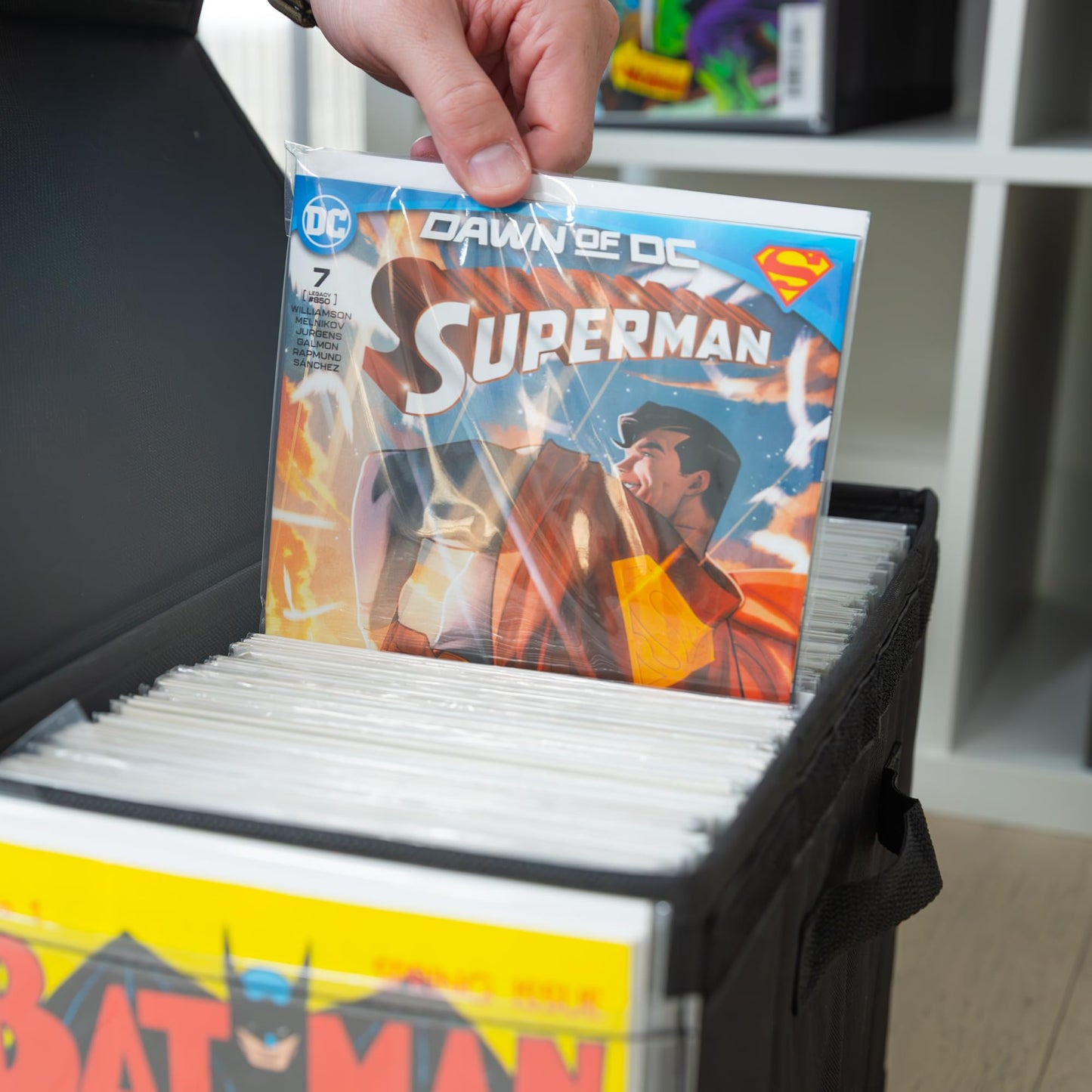 Swanky Nerd Comic Book Storage Box with Comic Book Display Window [Patent Pending]…