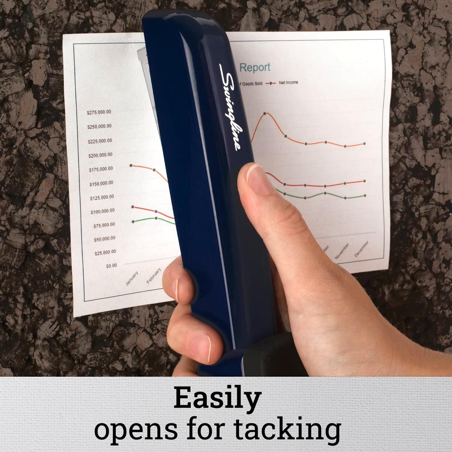 Swingline Stapler - Jam-Free 30 Sheet Capacity Metal Stapler in Royal Blue | Pack of 2