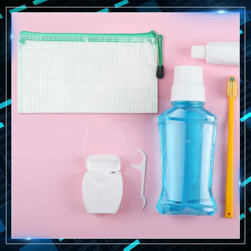 Threlaco 150 Pcs Operation Christmas Bulk Items Mesh Zipper Pouch Bulk 4 x 9 Inch Small Pencil Pouch Waterproof Clear File Bags Plastic Waterproof Document Pouch Multipurpose for School Office Supply