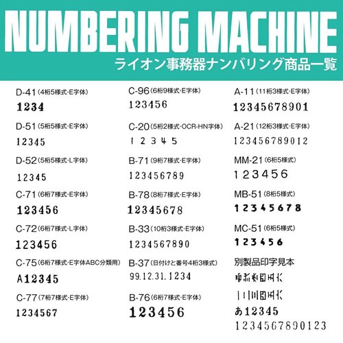 Lion Pro-Line Heavy-Duty Automatic Numbering Machine, 6-Wheel, Roman, 1 Numbering Machine (C-71) Silver