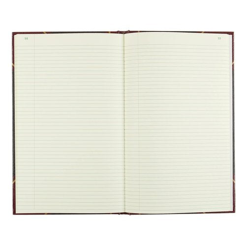 National Texhide Series Record Book, Black, 13.75" x 8.75", 500 Numbered Pages (57151)