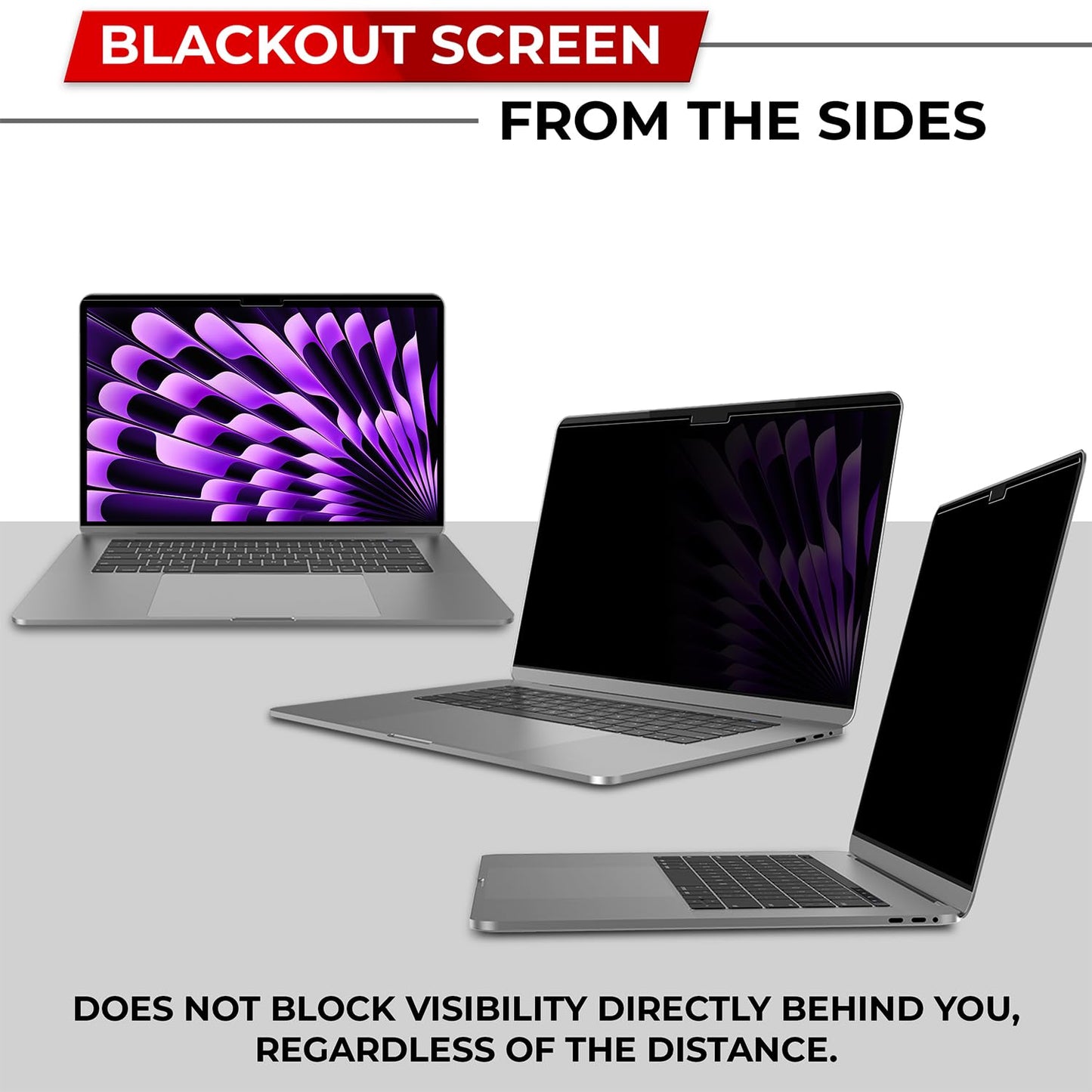 SightPro Magnetic Privacy Screen for MacBook Air 13 & 13.6 Inch (2022-2026, M2-M5) Patented Removable Laptop Privacy Filter Shield and Protector