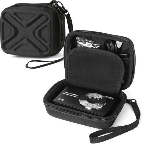 AbergBest Digital Camera Case - Travel Protective Carrying Case for 21MP Cameras | Black
