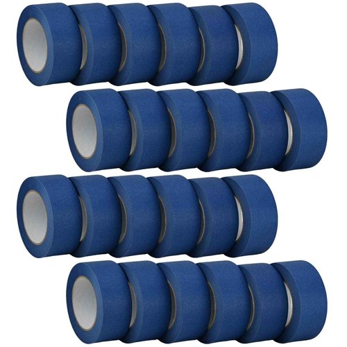 STADEA 2 Inches Wide Blue Painters Tape Masking Tape for Painting, Labeling Multi Surface Residue-Free for Indoor and Outdoor 55 Yard Long High Performance Roll - Pack of 24