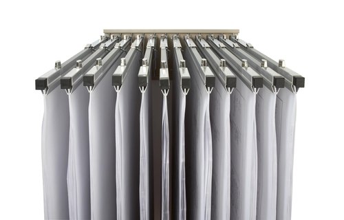 Brookside Design Wall Mounted Blueprint Storage Rack – Holds Up To 1200 Blueprints In 12 Pivot Hangers – Blueprint Hanging Rack, Heavy Duty - WRWH