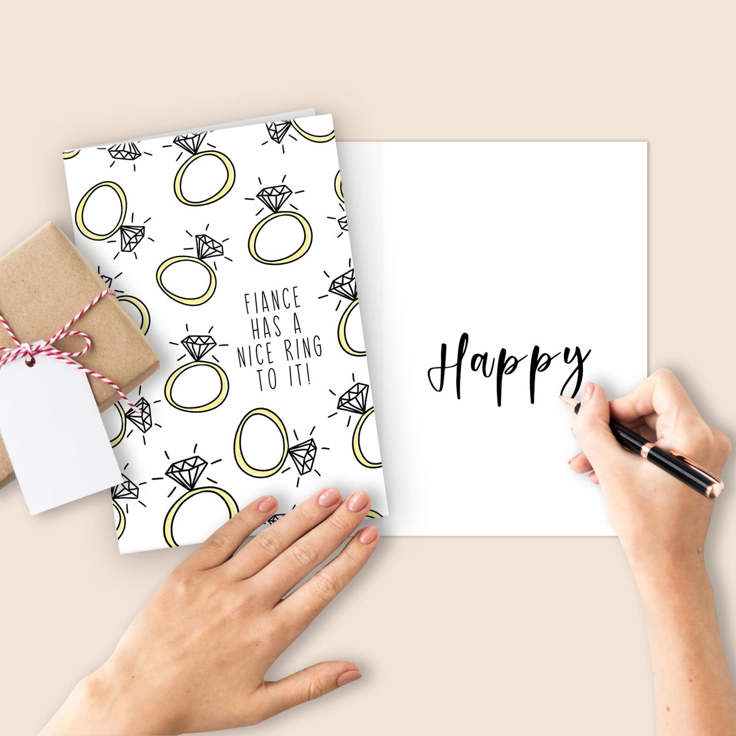 Unique Engagement Card,Funny Engagement Gift for Couples Women Men Him Her Family,Engagement Card for Friends,Congratulations Wedding 072