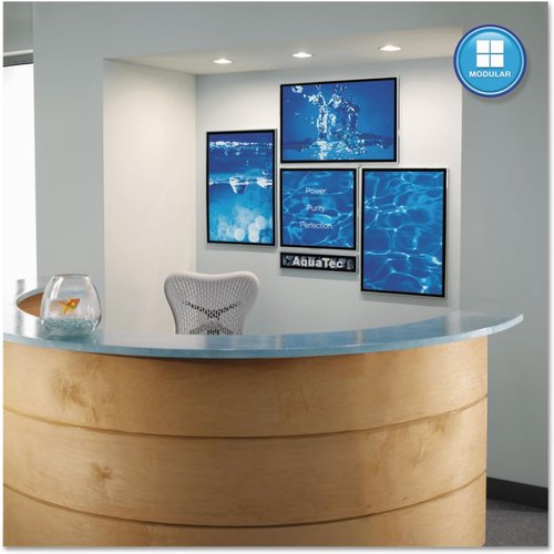 Quartet Matrix Modular Magnetic Whiteboard - 16" x 16" with Tray & Marker - Silver Aluminum Frame