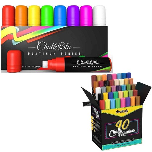 Art Bundle - 55 Markers in Neon, Classic & Metallic Colors