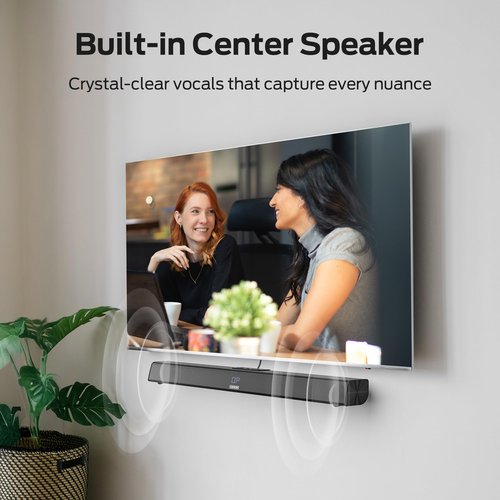 Monster Soundbar SB100 Sound Bar for Smart TV, 120W Soundbar with DSP Dynamic Sound, LED Display, Easy Setup, Bluetooth 5.4, Wall Mountable