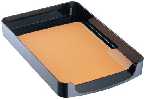 Officemate 2200 Series Executive Legal Tray, Front Load, Black (22242) (Pack of 6)