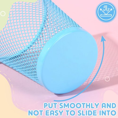 Sherr 24 Pcs Mesh Pen Holder Back to School Supplies Bulk Pastel Pencil Cup Holder for Classroom Cute Pencil Organizer Desk Accessories for Office Makeup Brush Storage Aesthetic School Supplies
