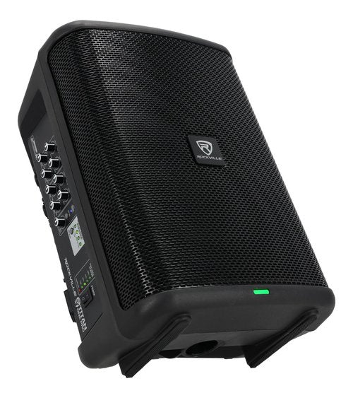 Rockville TITAN ONE PRO 600W 8" Battery-Powered PA Speaker, Bluetooth, DSP Modes, TWS, 15-Hour Battery, Built-in Mixer, Perfect for Live Performances, DJs, and Events