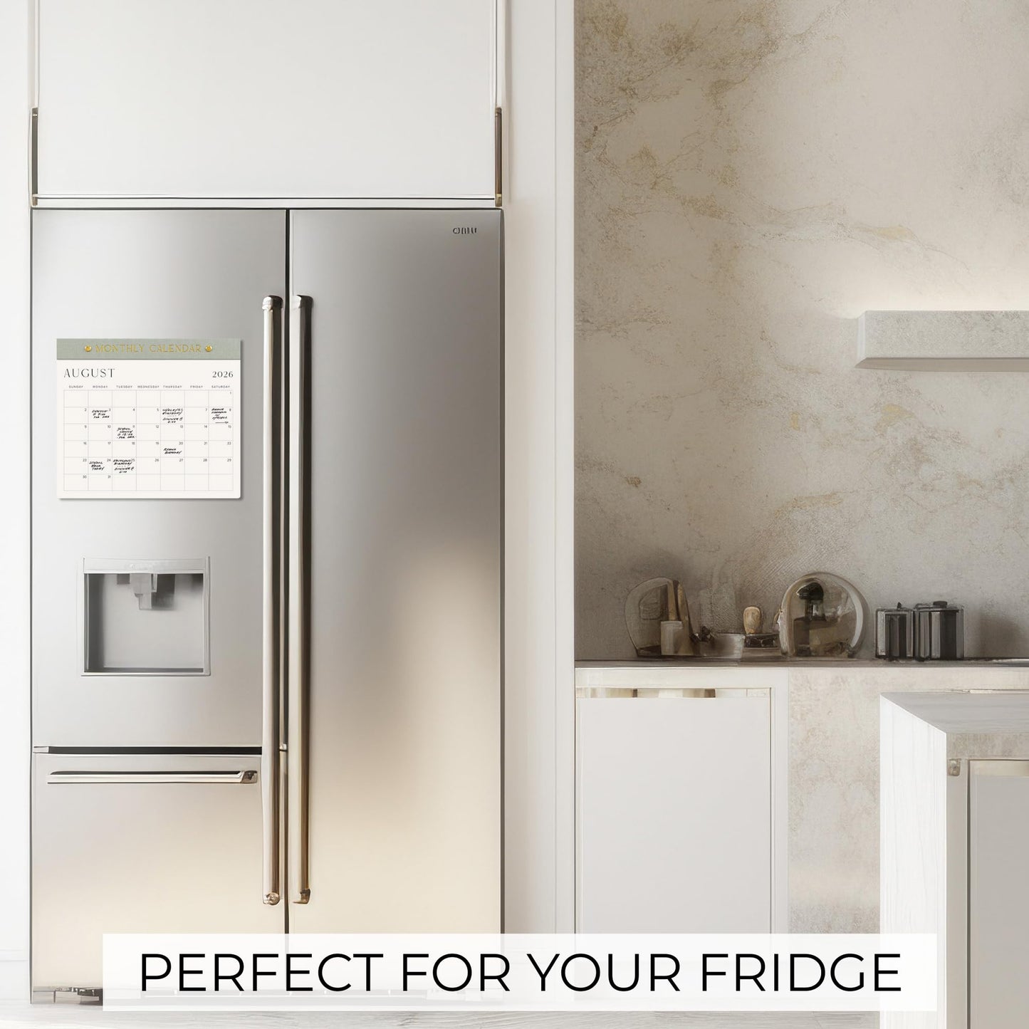 Beautiful 2026 Magnetic Fridge Calendar - Runs From Jan 2026 Until July 2027 - The Perfect Monthly Refrigerator Calendar for Easy Organizing