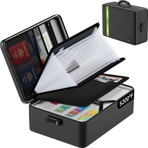 ELOBOON Fireproof Comic Book Storage & Fireproof Document Box