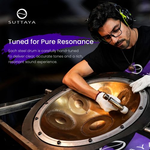 Suttaya Steel Drum Steelpan drum Educational Instrument with Collapsible Stand